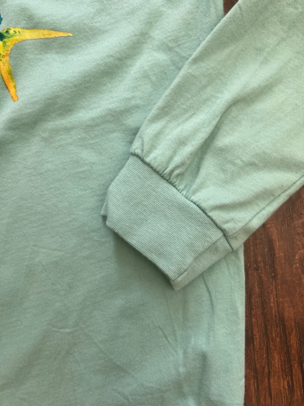 J. Bailey Aqua Long Sleeve Tee with Fish Graphic - Picture 3 of 8